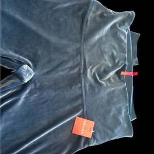 SPANX Midnight Blue Velvet Leggings